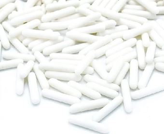 Imported White Rods Sprinkles