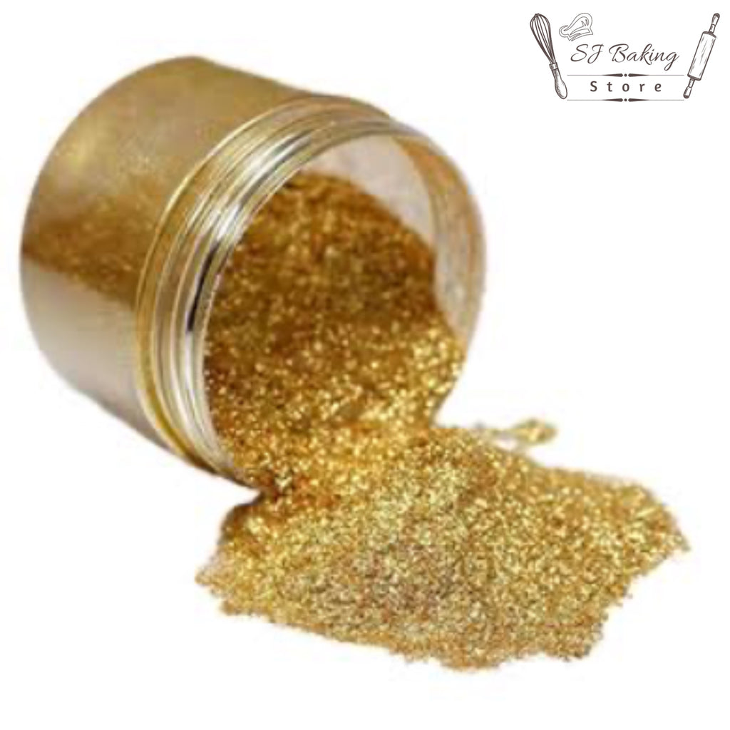Edible Golden Gliter For Cake Decoration