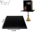 10 Inch Black Sqaure Cake Base