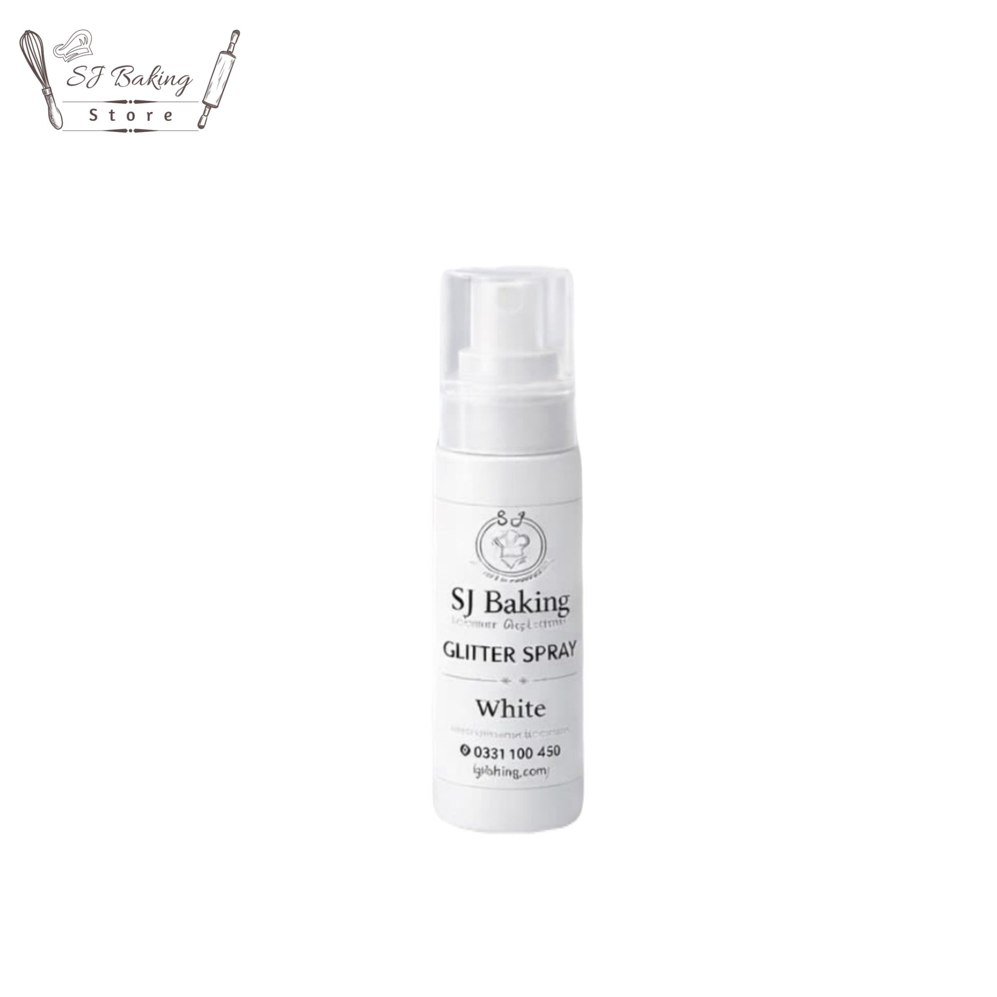 Edible White Gliter Spray
