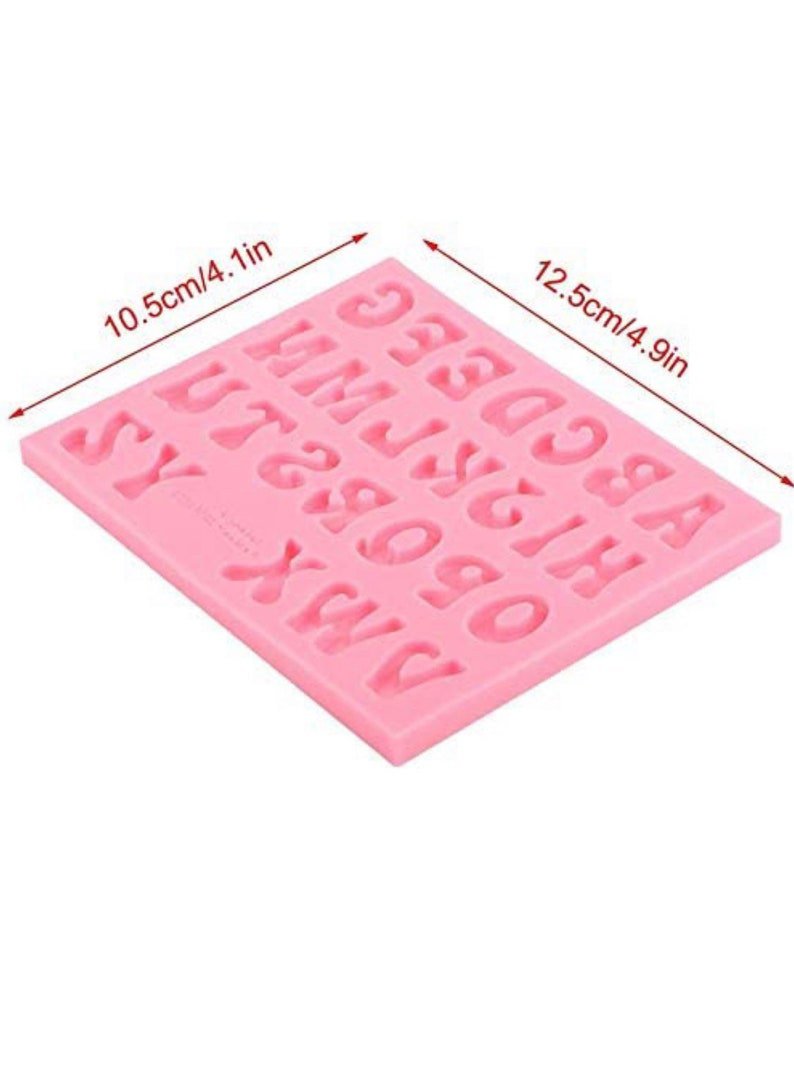 Capital Letter Alphabet Silicone Fondant Mold (design 1)