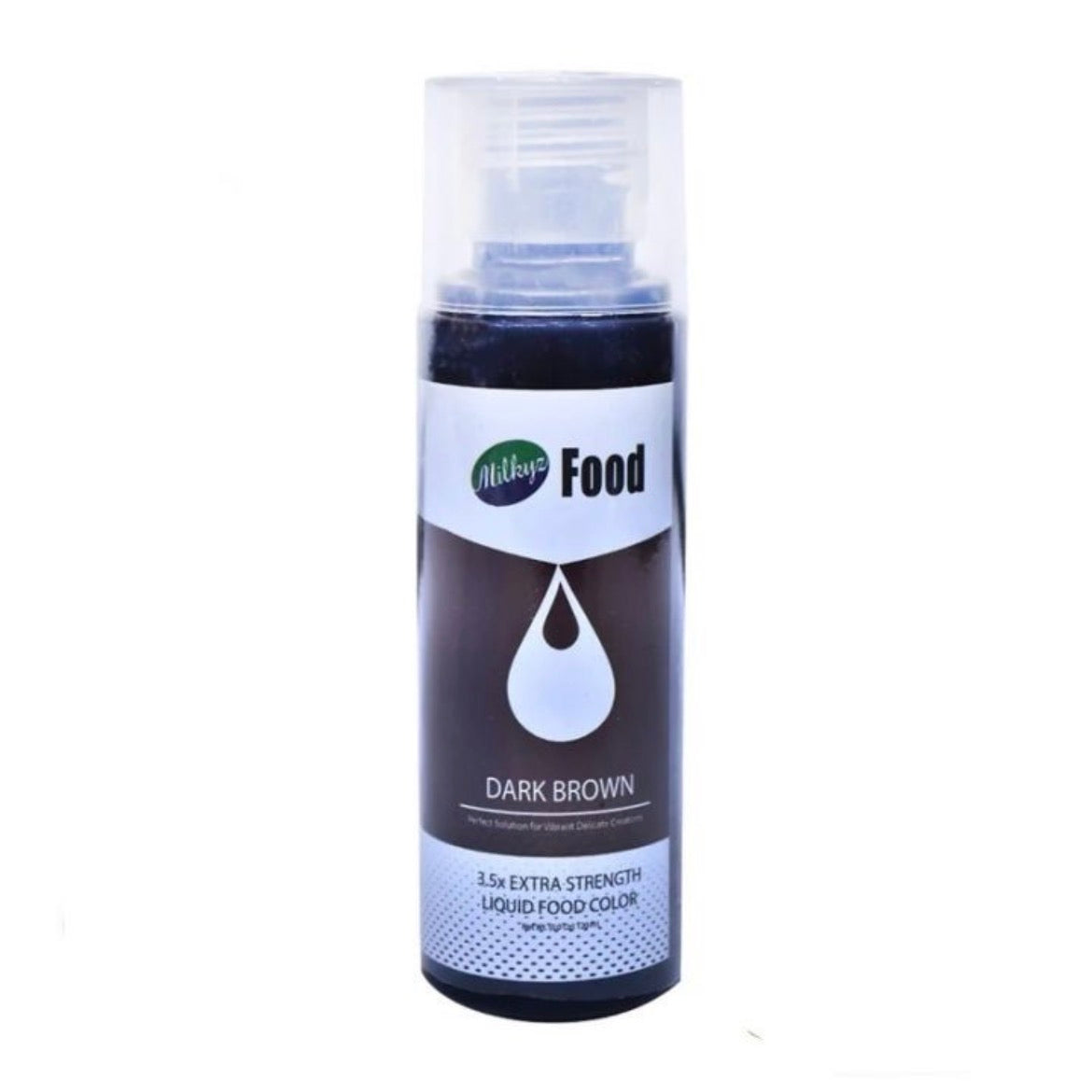 Dark Brown Food Color Milkyz 120ML Bottle