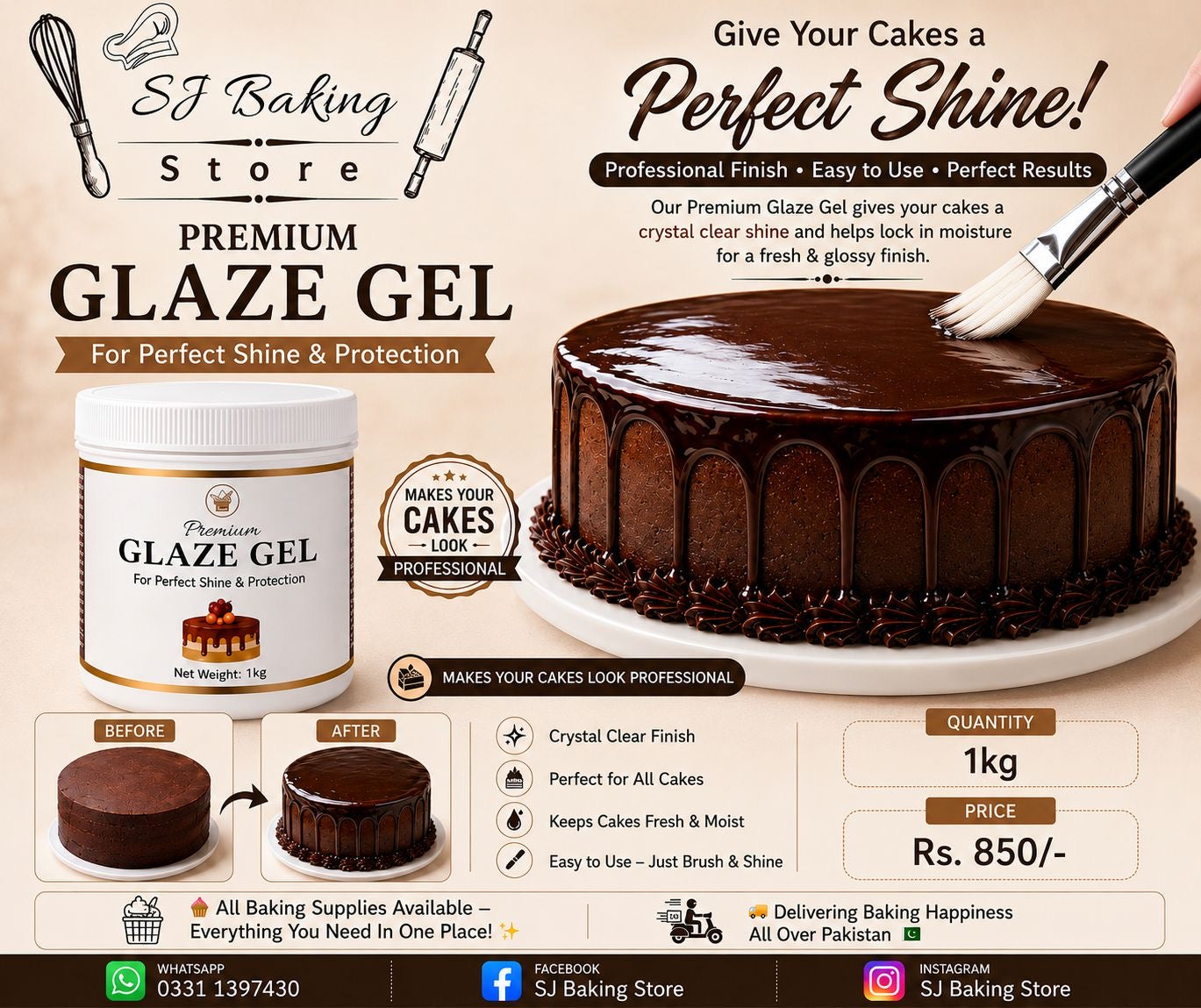 Premium Glaze Gel (1kg)