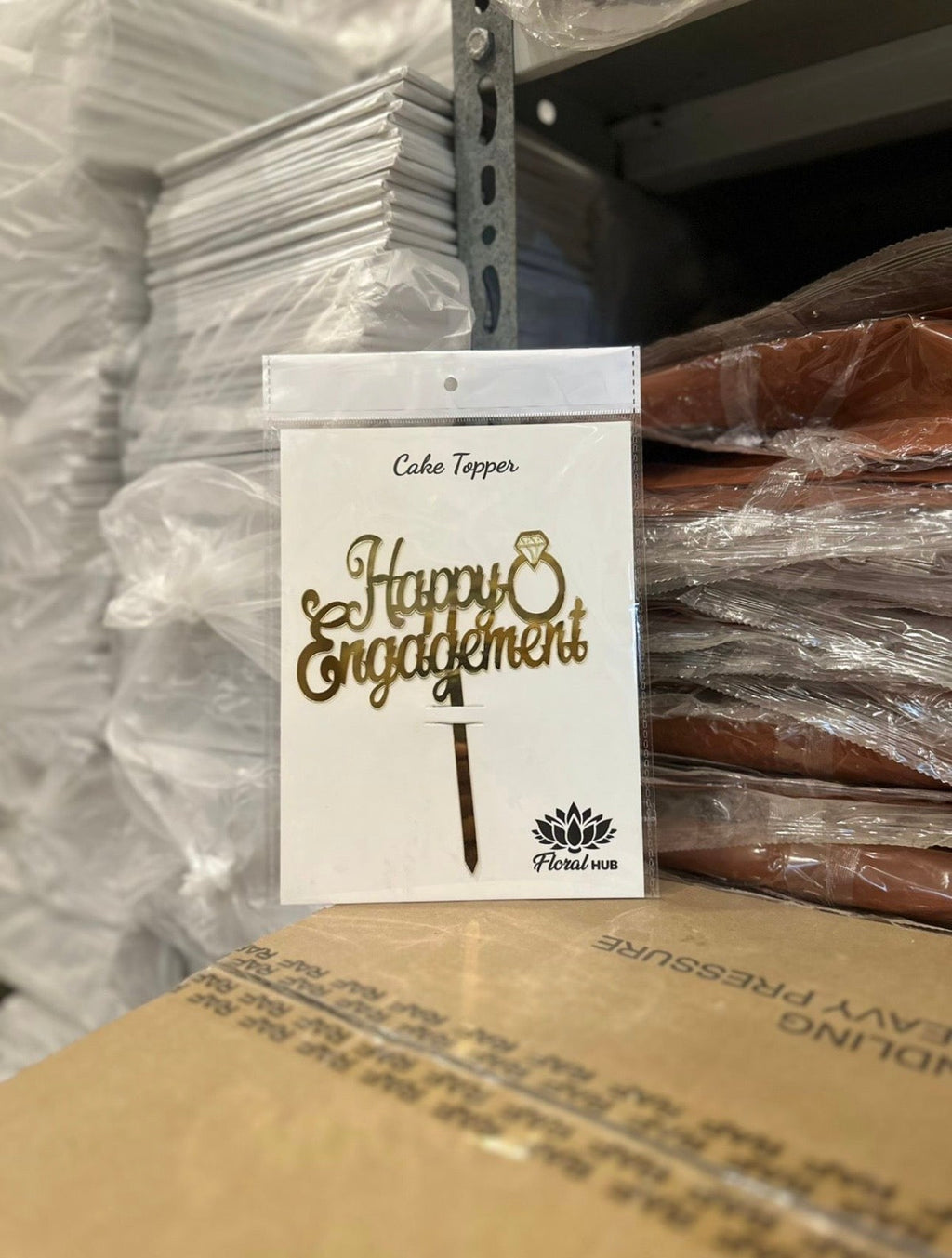 Happy Engagement Acrylic Cake Topper