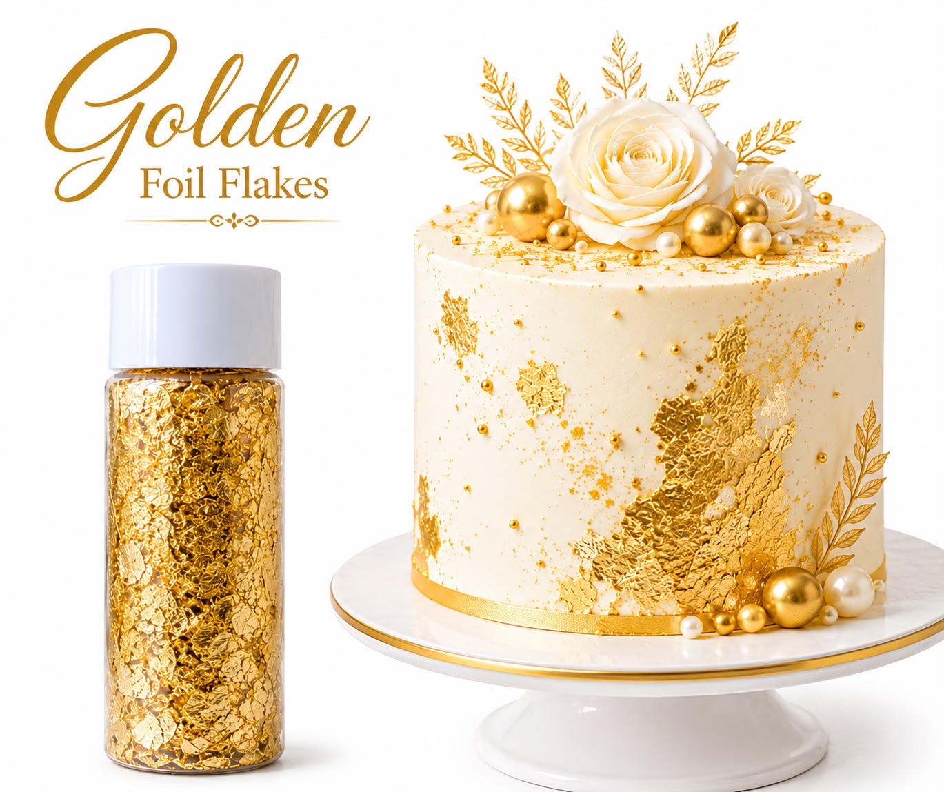 Small Golden Foil Flakes