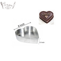 8 Inch Silver Heart Shape Cake Pan