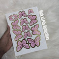 3D Pink Butterflies Pack of 13Pcs