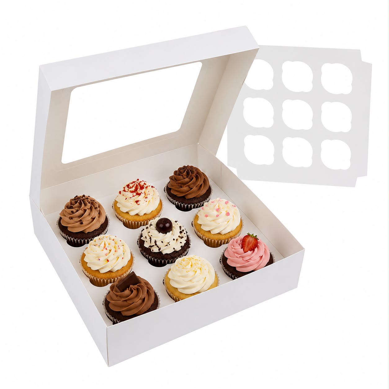 9 Cavity Cupcake Normal Box
