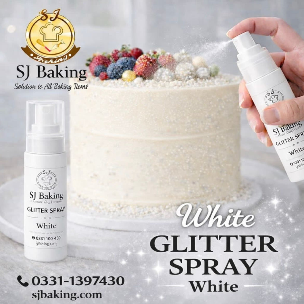 Edible White Gliter Spray