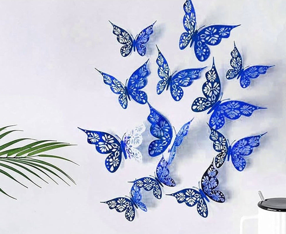 Artificial Blue Butterflies