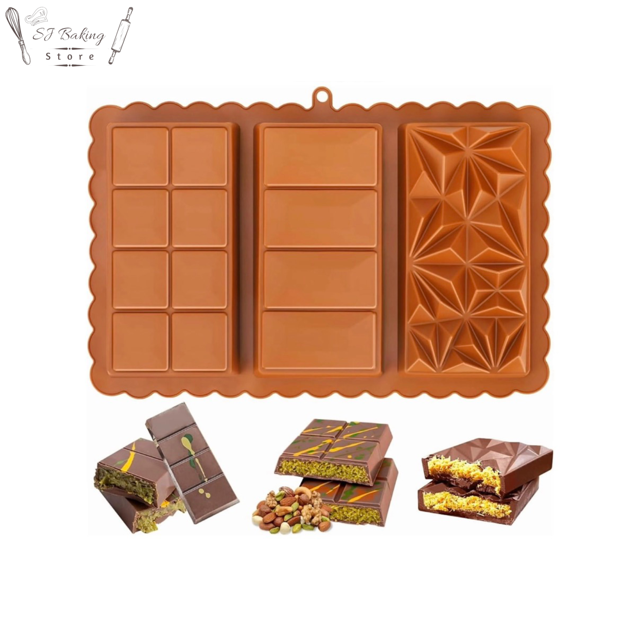 3 in 1 Dubai Kunafa Chocolate mold