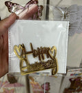 Happy Anniversary Acrylic Tags Pack of 5 (design 1)