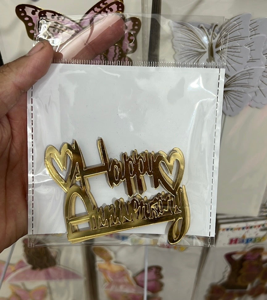 Happy Anniversary Acrylic Tags Pack of 5 (design 1)