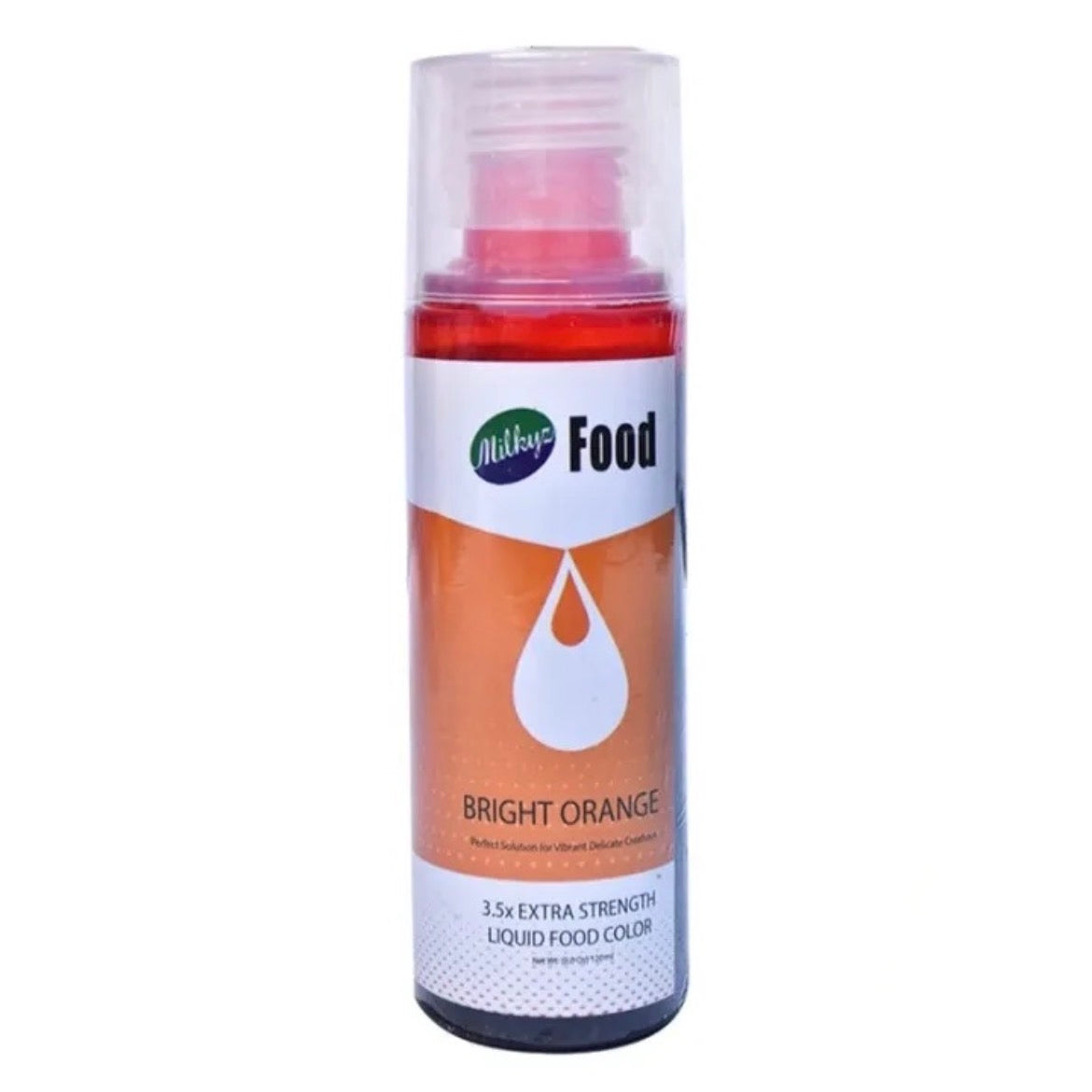 Bright Orange Food Color Milkyz 120ML Bottle