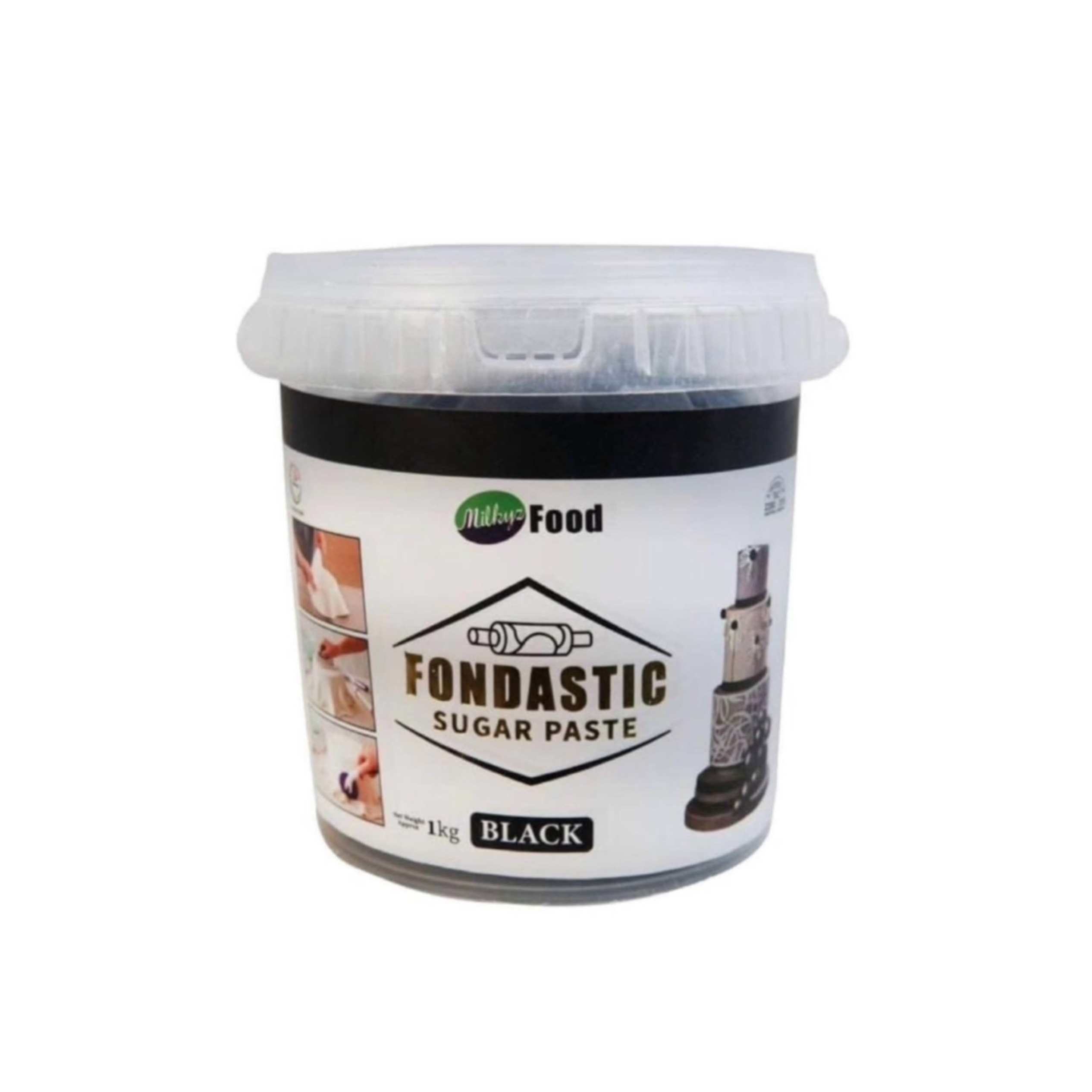 Milkyz Food Black Fondant 500gm