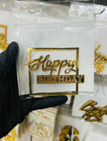 Happy Birthday Acrylic Tag Pack of 5 (design 6)