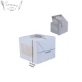10*10*10 White Window Cake Box