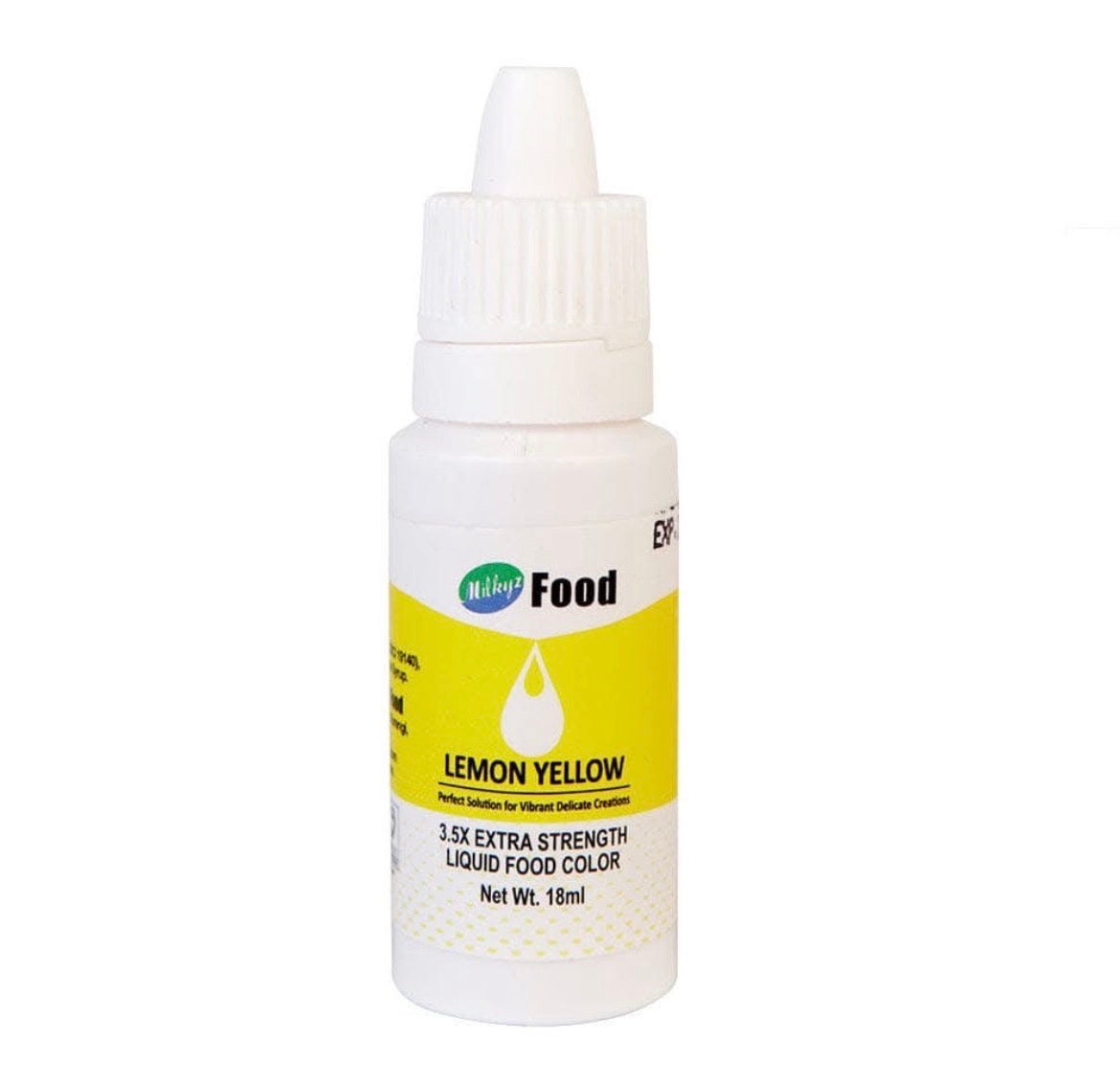 Milkyz Food Lemon Yellow Liquid Food Color 18ML