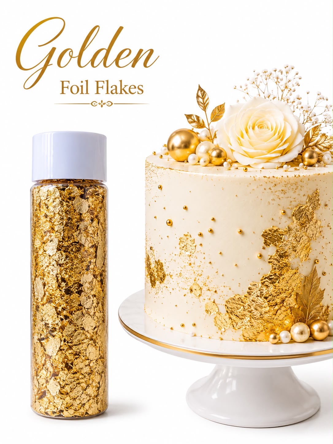 Large Golden Foil Flakes