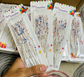 White Transparent Curve Birthday Candles For Cake Decoration