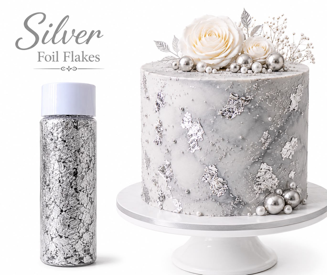 Large Silver Foil Flakes
