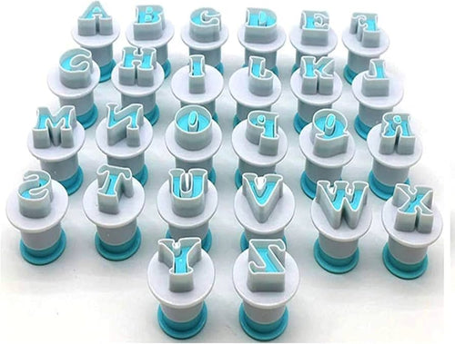 36pcs Alphabet & Number Plunger Cutter Set
