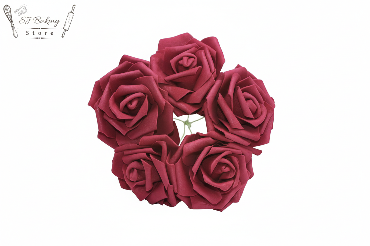 Fomic Flower Burgundy Colour