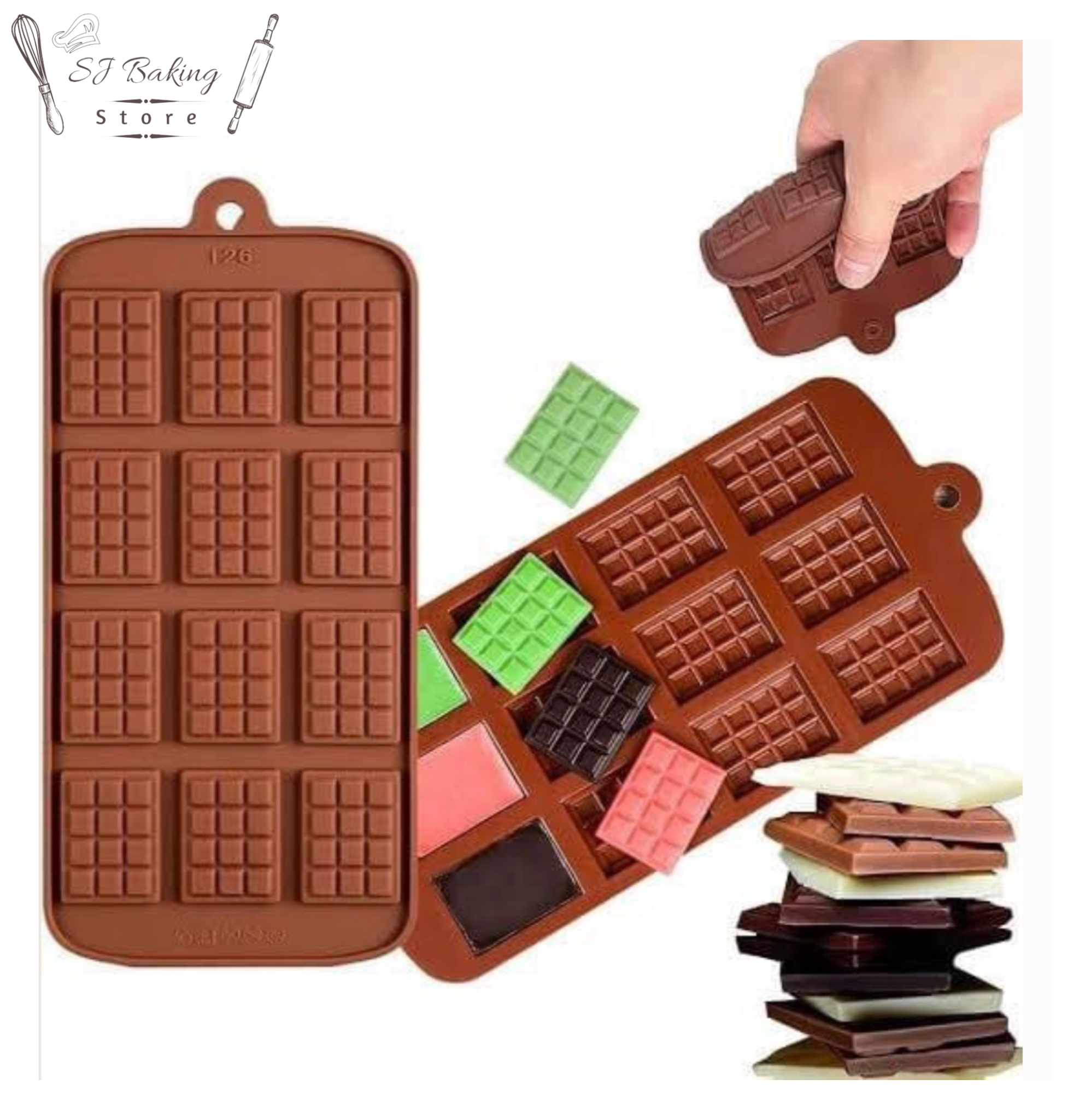 Mini Waffle Silicone Chocolate Mold