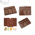 9 Cavity Multi Chocolate Bar Silicone Mold
