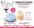 Graduation Congratulations Fondant Embosser