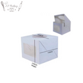 9*9*4 White Window Cake Box