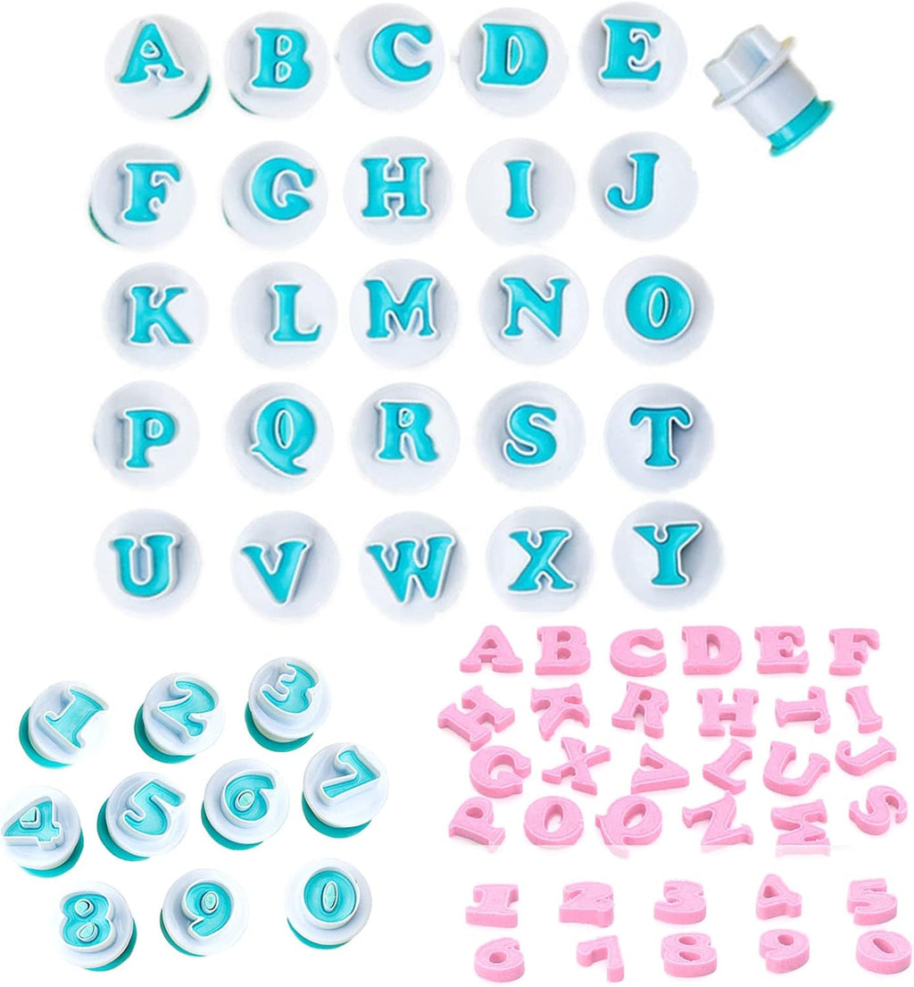 36pcs Alphabet & Number Plunger Cutter Set