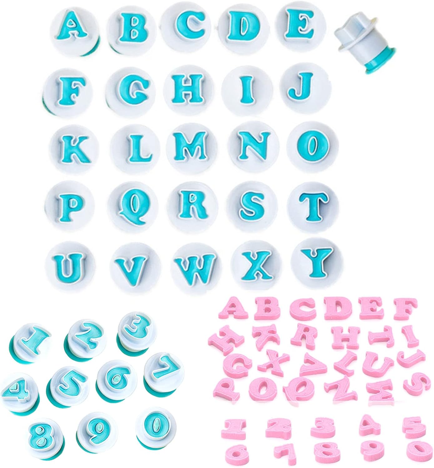 36pcs Alphabet & Number Plunger Cutter Set