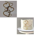Heart Chain Acrylic Cake Topper