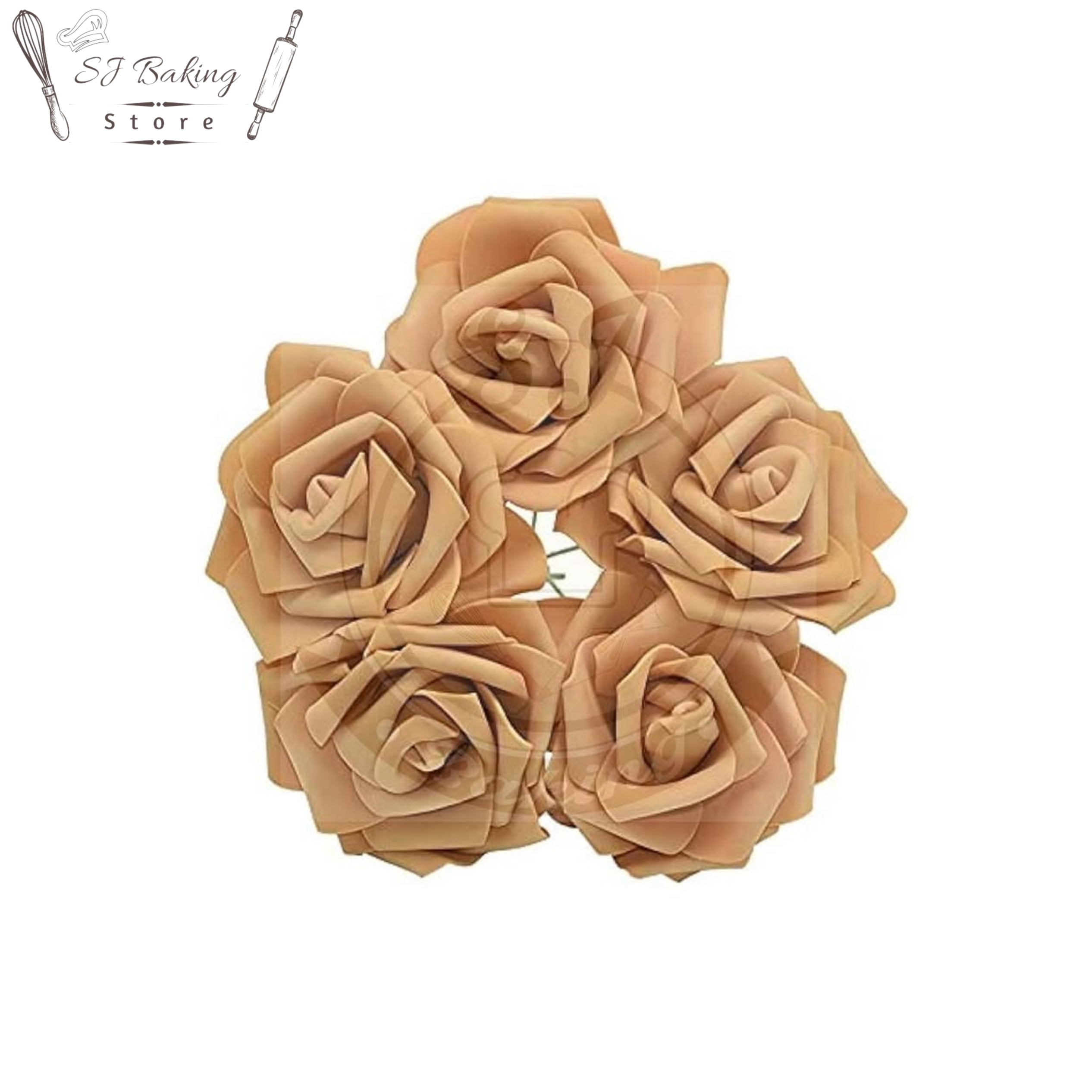 Fomic Flower Light Brown Colour