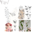 Artificial Silver Butterflies