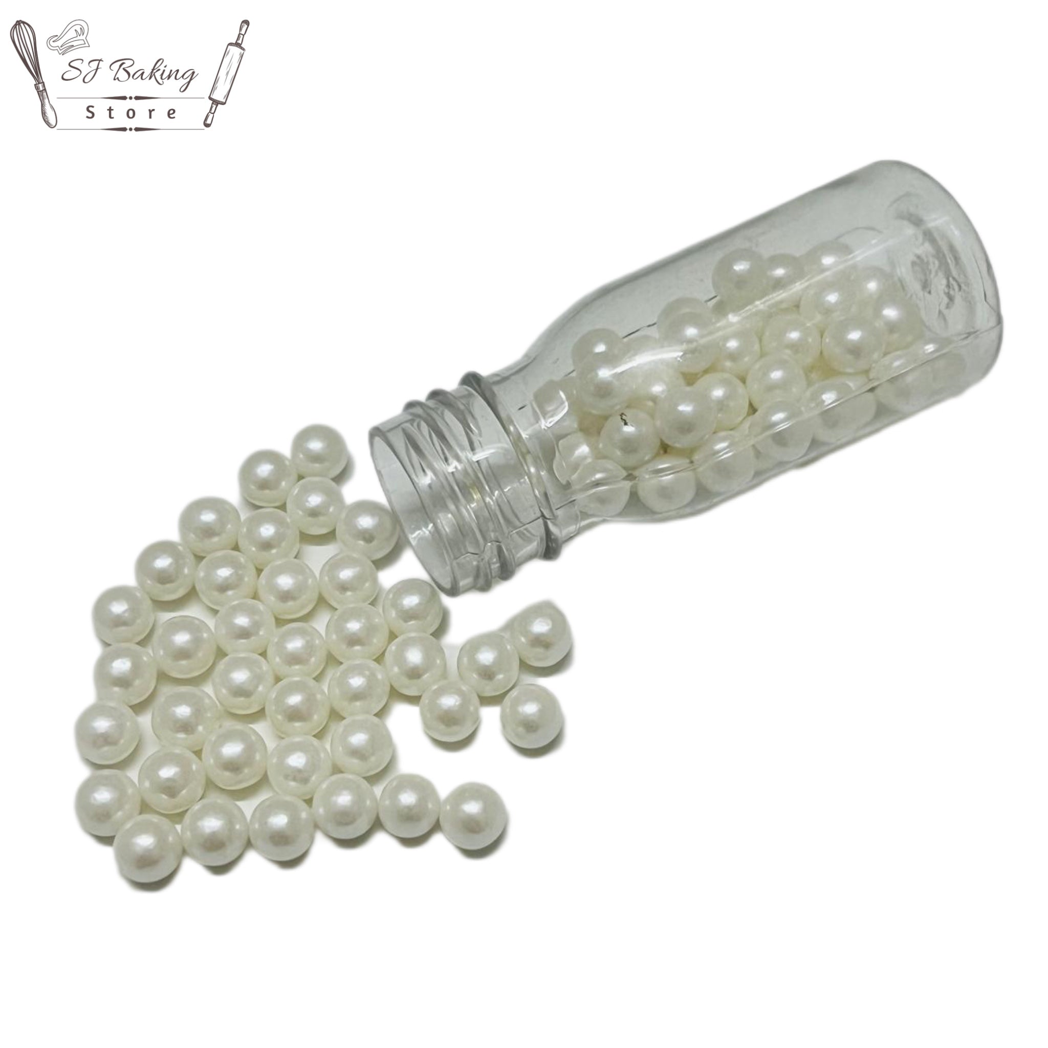 7 MM Edible Imported White Pearls (25gm)