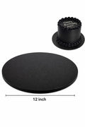 12inch Black Round Normal Cake Base
