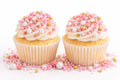 Premium Imported Edible Pink,White & Golden Sprinkles Mix - Shiny & Elegant Touch (25gm)