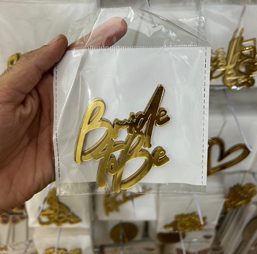 Bride To Be Acrylic Tags Pack of 5 (design 2)