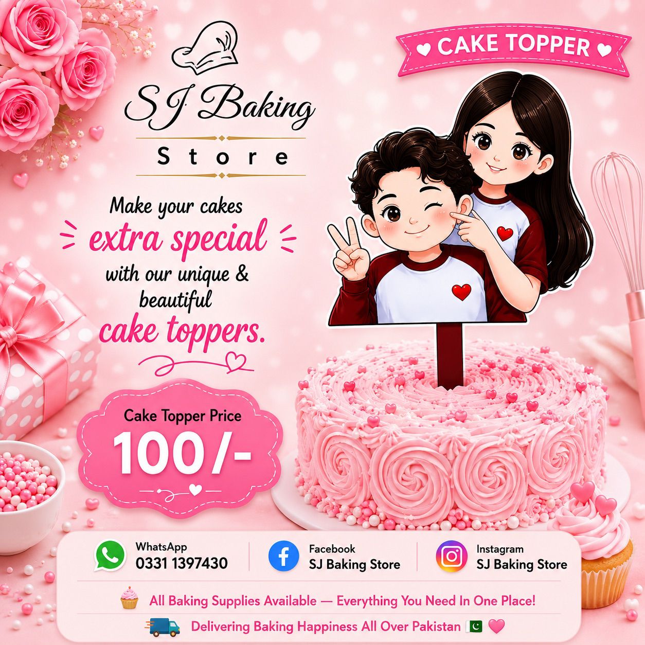 Couple Cake Topper