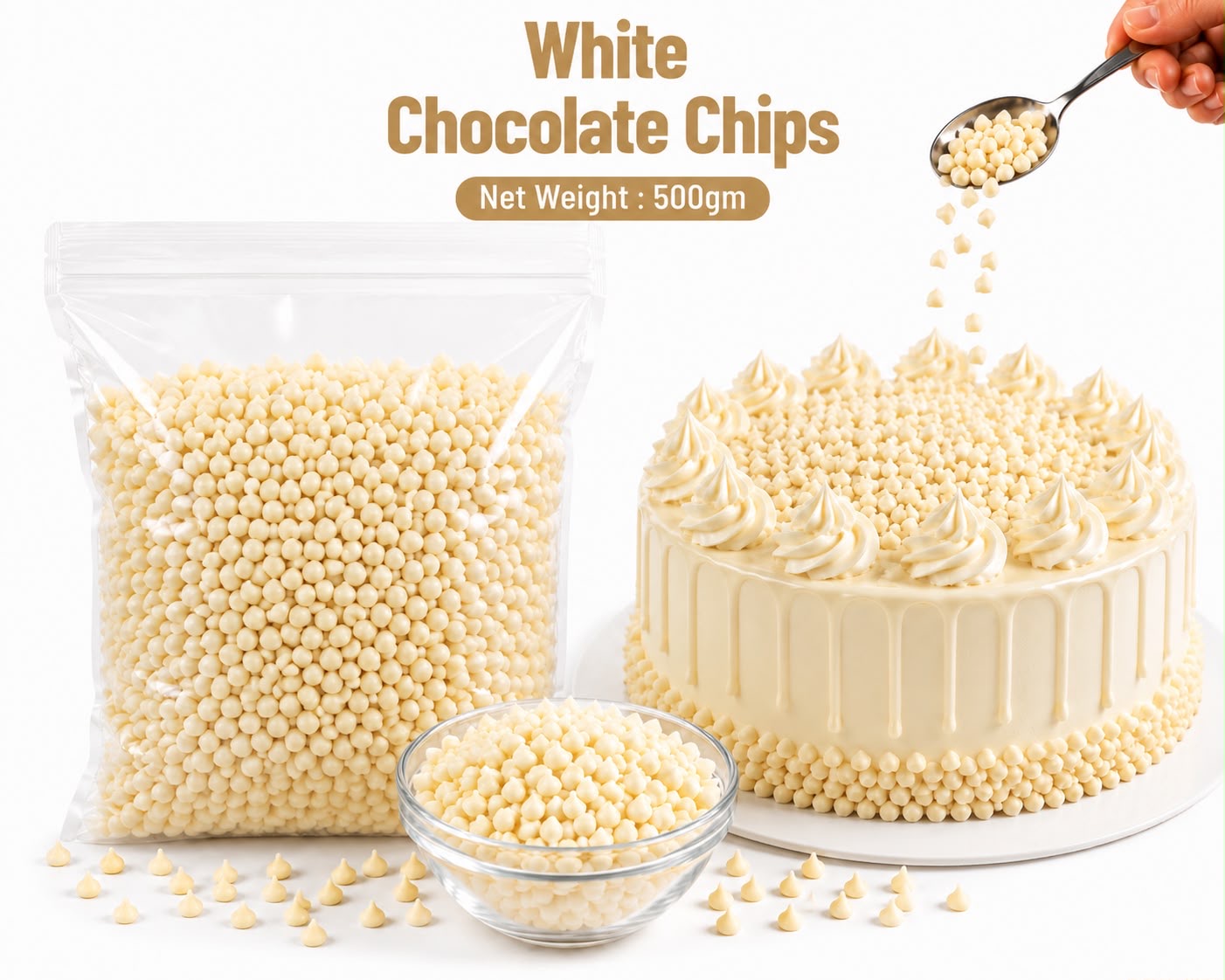 White chocolate Chips 500gm