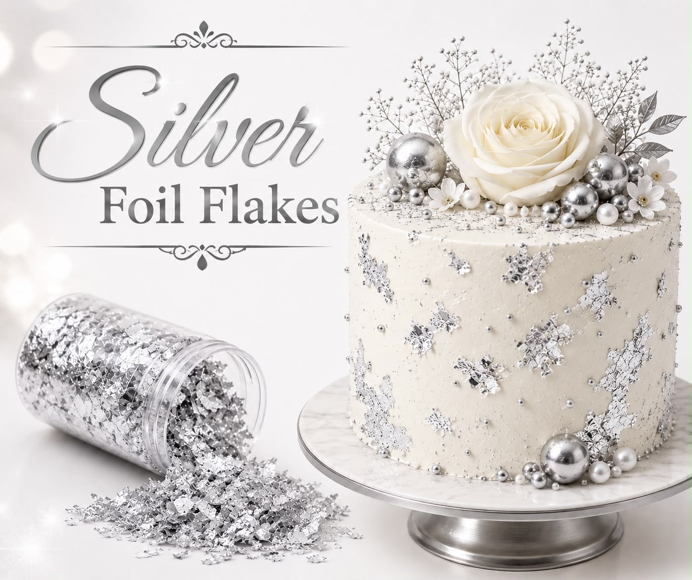 Small Silver Foil Flakes