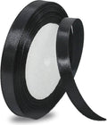 Black ribbon roll on a white background