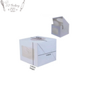 9*9*6 White Window Cake Box
