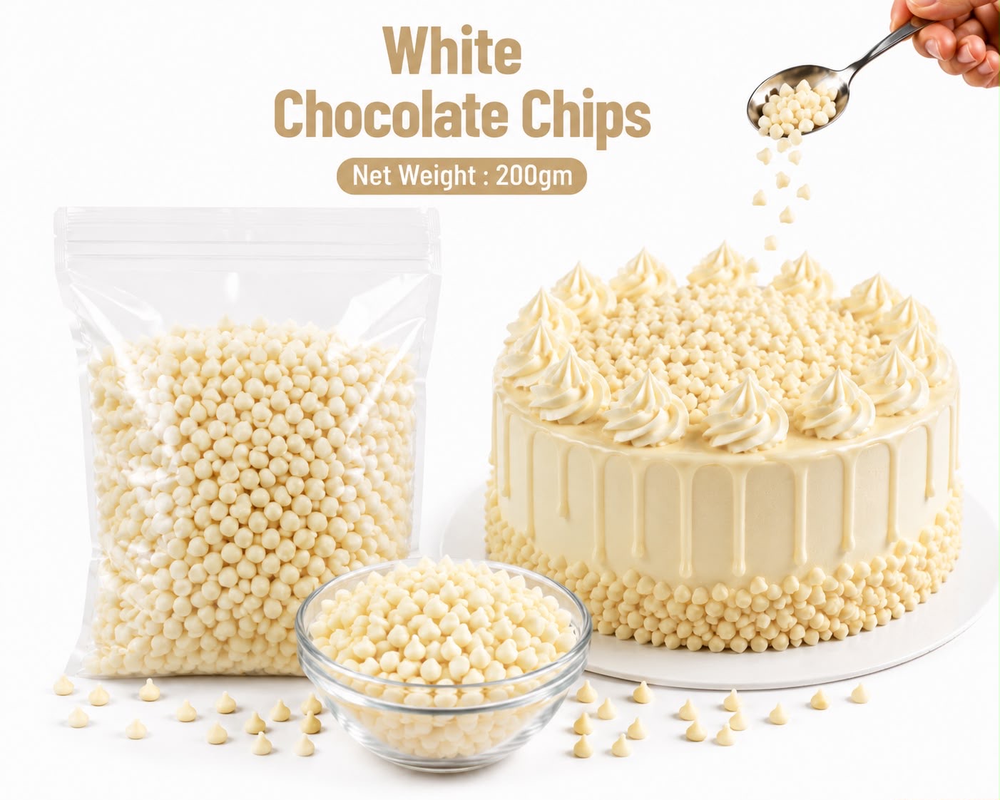 White chocolate Chips 200gm