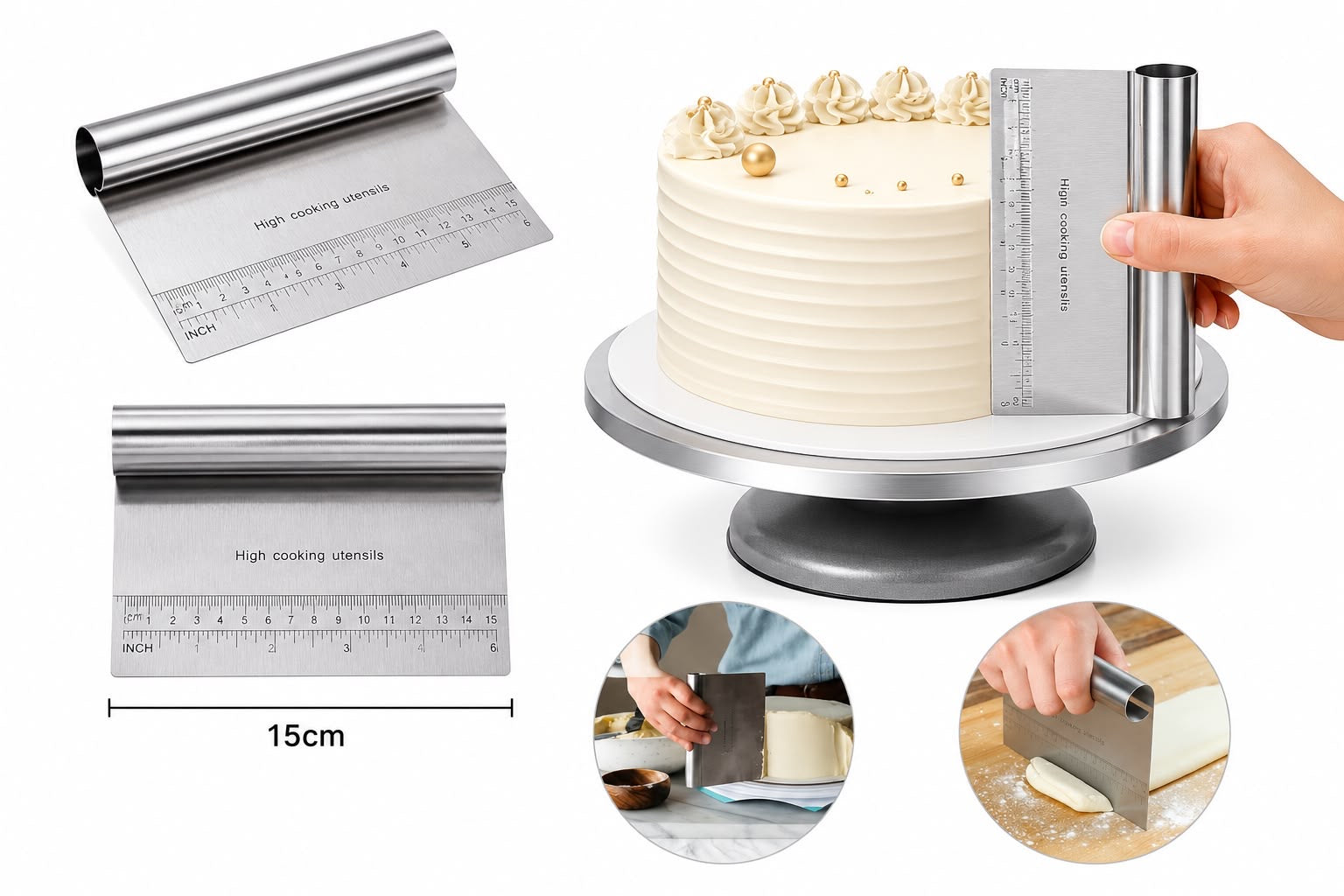 Stainless Steel Scraper (15cm)