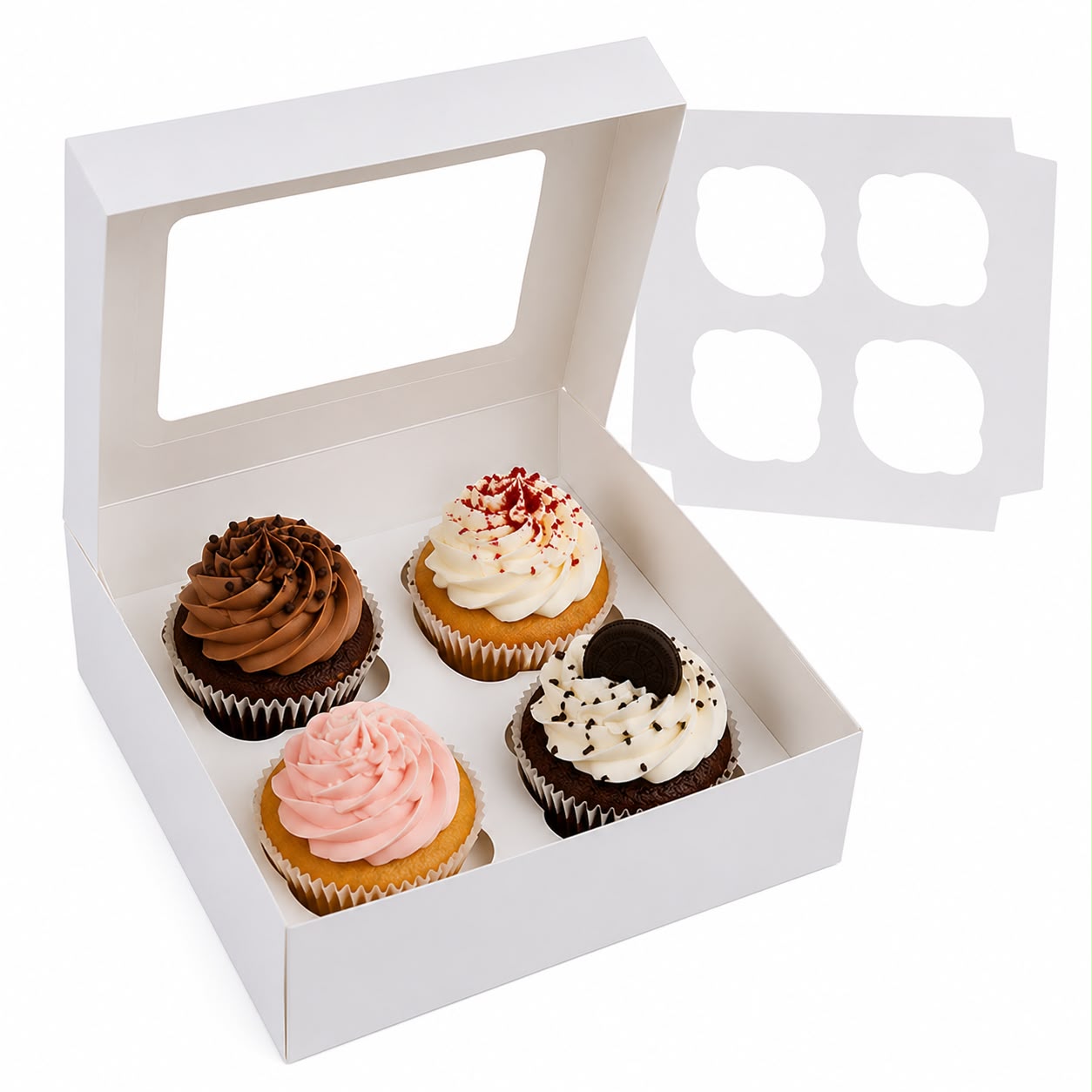 4 Cavity Cupcake Normal Box