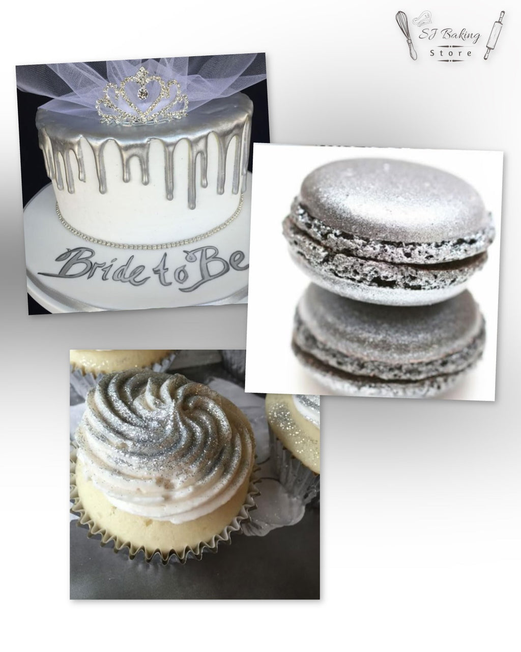 Edible Silver Gliter For Cake Decoration