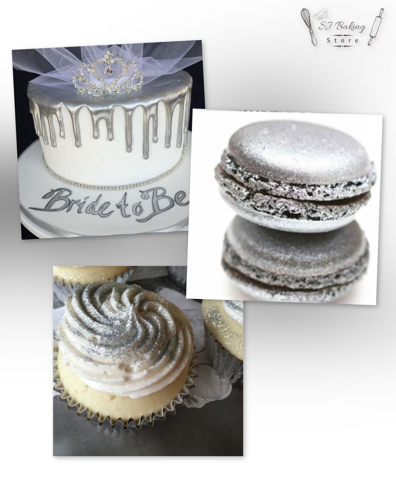 Edible Silver Gliter For Cake Decoration